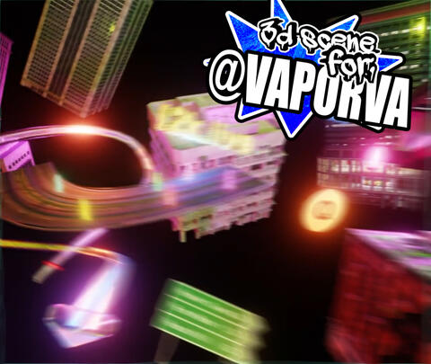 3d Scene made for @VaporVA 3d Scene made for @VaporVA
